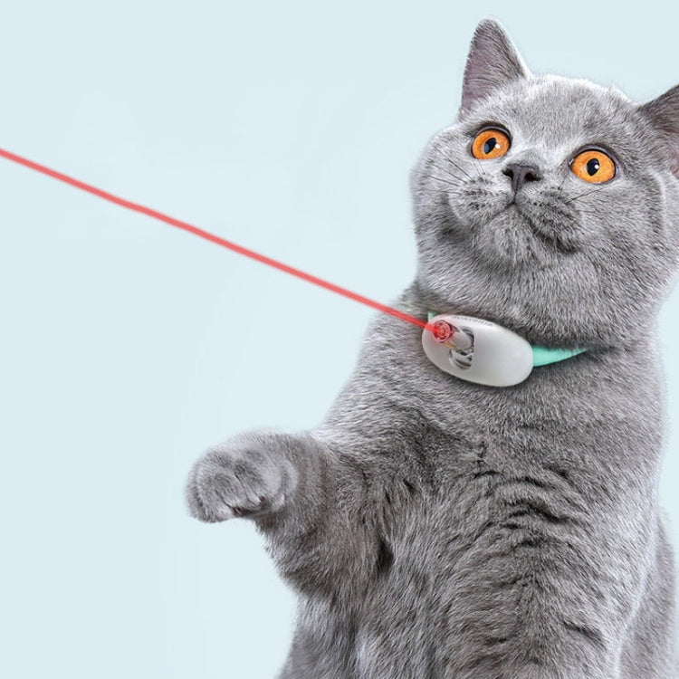 Smart Laser Cat Teaser Collar Adjustable USB Rechargeable Infrared Cat Teaser Stick - English Version