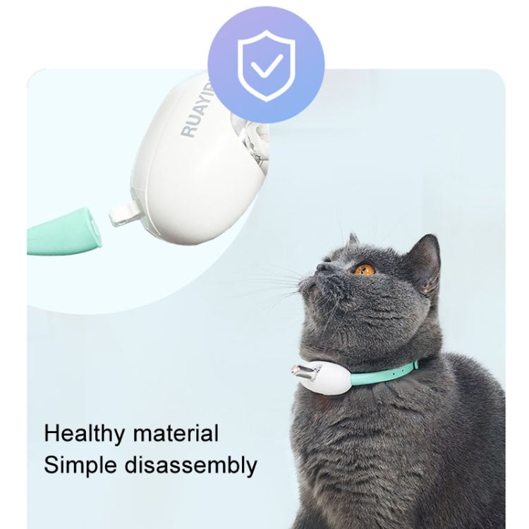 Smart Laser Cat Teaser Collar Adjustable USB Rechargeable Infrared Cat Teaser Stick - English Version