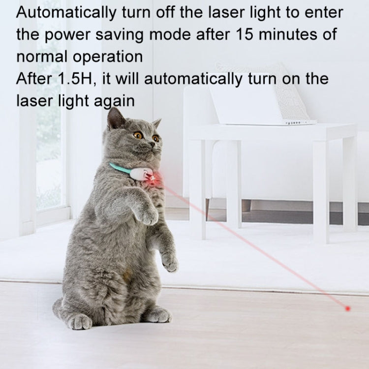 Smart Laser Cat Teaser Collar Adjustable USB Rechargeable Infrared Cat Teaser Stick - English Version