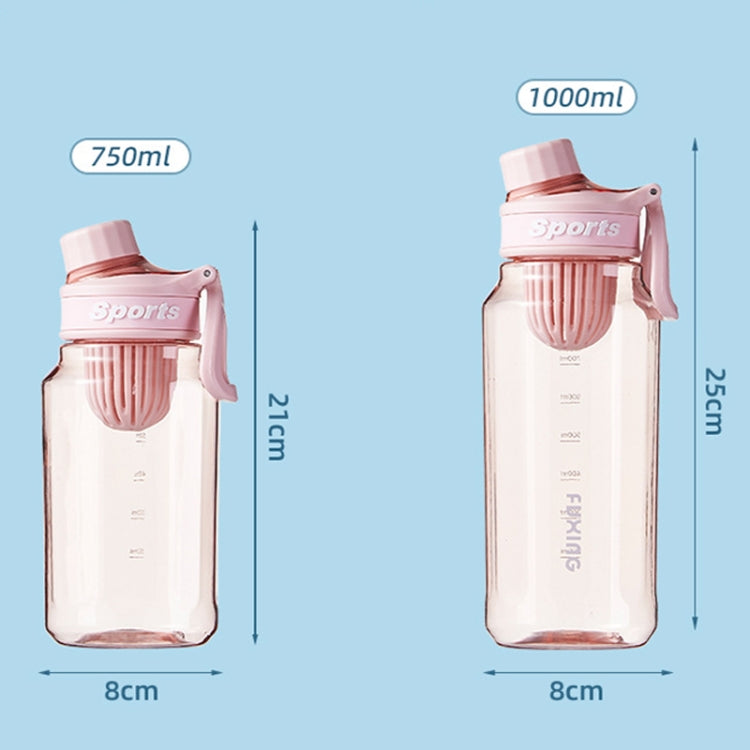 1000ml Large Capacity Outdoor Portable Sports Fitness Water Cup With Tea Strainer