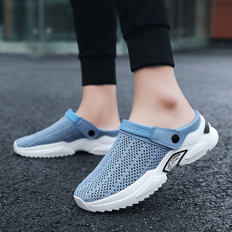 Summer Men Half Slippers Students Wrap Toe Hole Sandals Beach Shoes, Size: 44