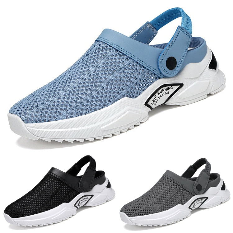 Summer Men Half Slippers Students Wrap Toe Hole Sandals Beach Shoes, Size: 43