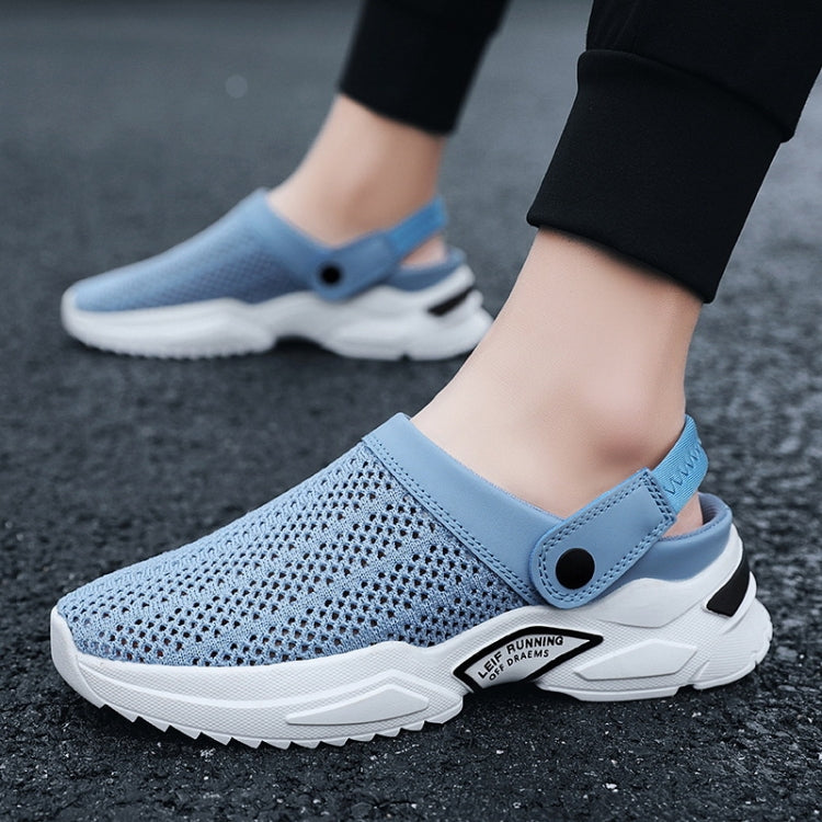 Summer Men Half Slippers Students Wrap Toe Hole Sandals Beach Shoes, Size: 43