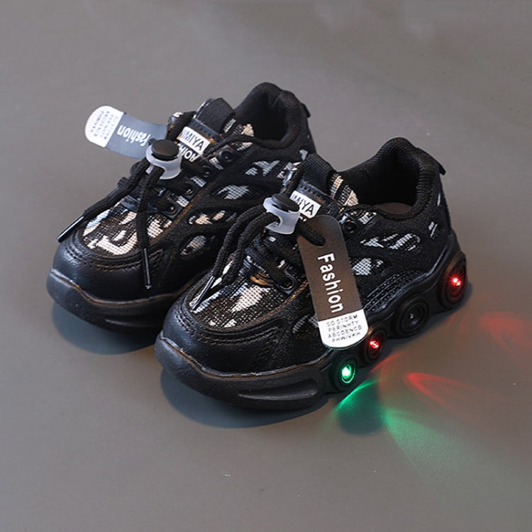 Children LED Light Shoes Webbing Fabric Breathable Luminous Casual Sneakers, Size: 27