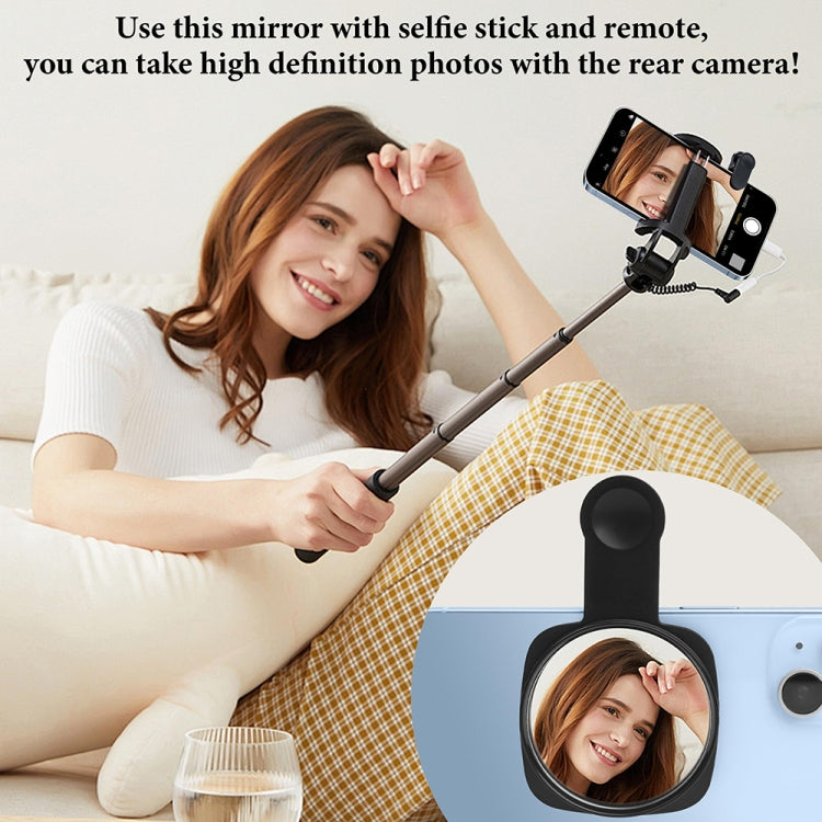 Mobile Phone Rear Camera Clip-on HD Selfie Mirror