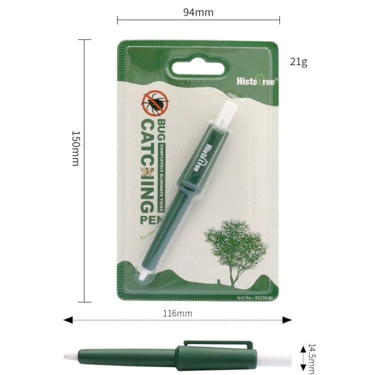 Pet Pest Catching Pen Cats Grooming Bug Scratcher Tick Clip Dogs Flea Removal Clip - Olive Green