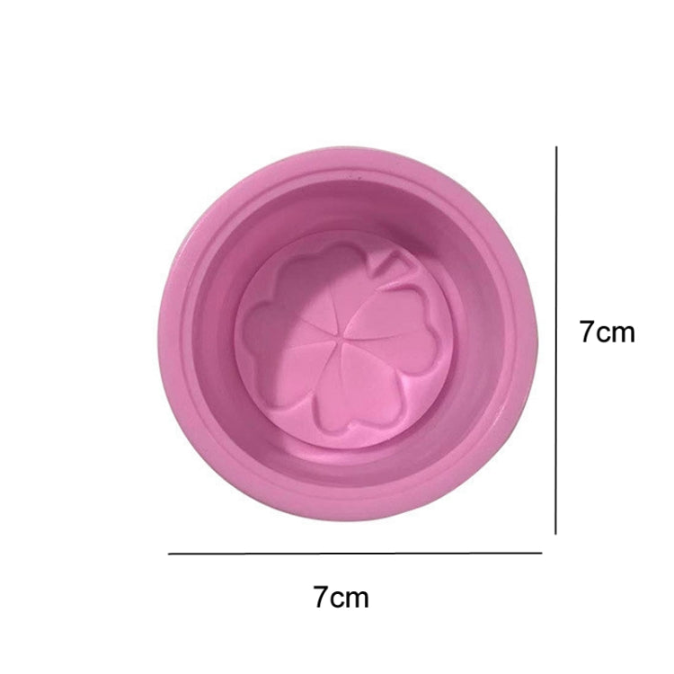 Single Hole Cupcake DIY Baking Molds Clover Handmade Soap Mould - Pink