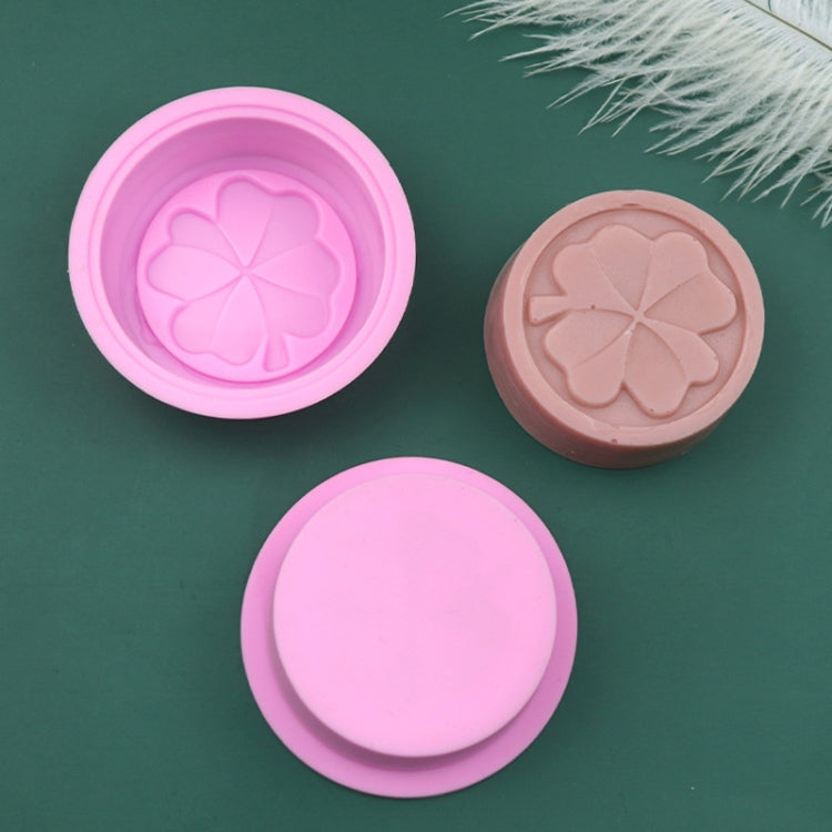 Single Hole Cupcake DIY Baking Molds Clover Handmade Soap Mould - Pink