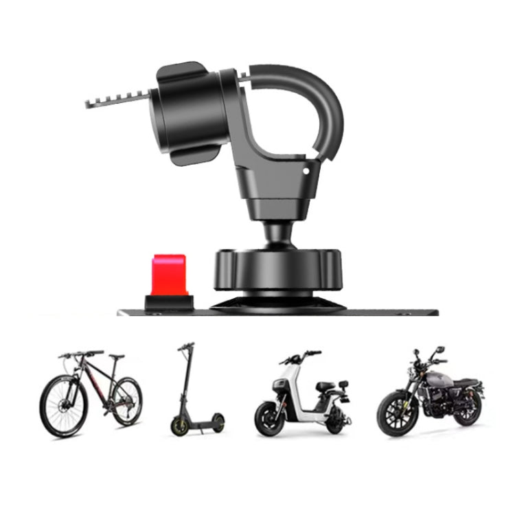 Bicycle Phone Holder Shockproof Handlebar For Fixing Shooting Equipment - Black