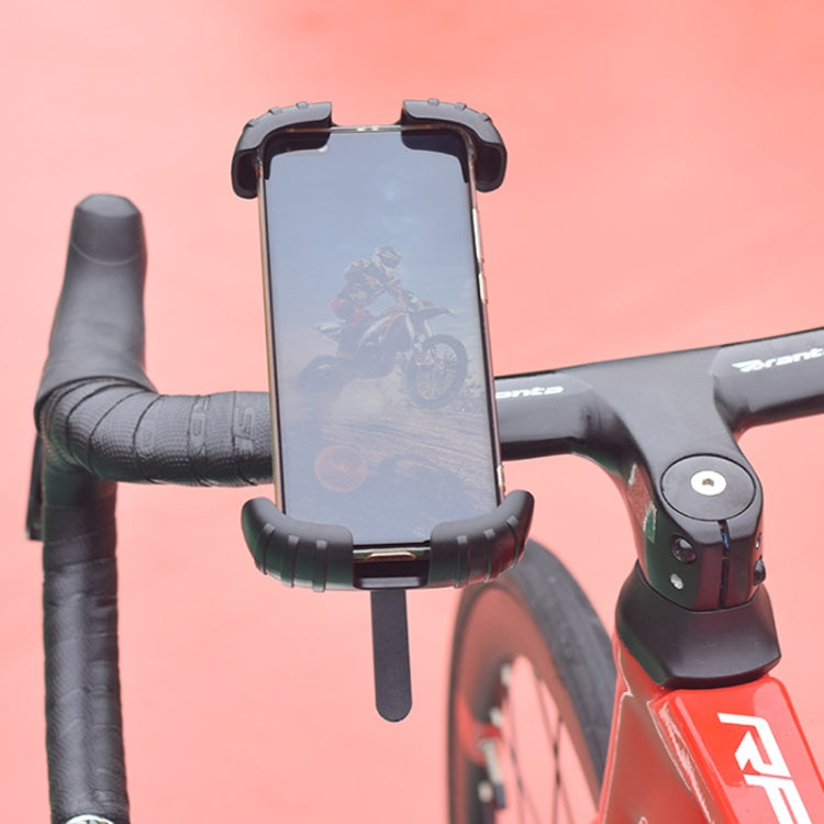 Bicycle Phone Holder Shockproof Handlebar For Fixing Shooting Equipment - Black