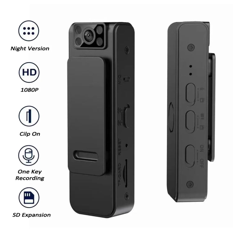 L8 Wifi Version With 32G Memory Card 1080P Video Recorder 130 Degree Wide Angle Lens Camera With Back Clip Infrared Night Vision