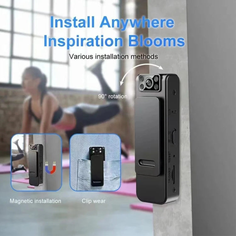 L8  1080P Video Recorder 130 Degree Wide Angle Lens Camera With Back Clip Infrared Night Vision