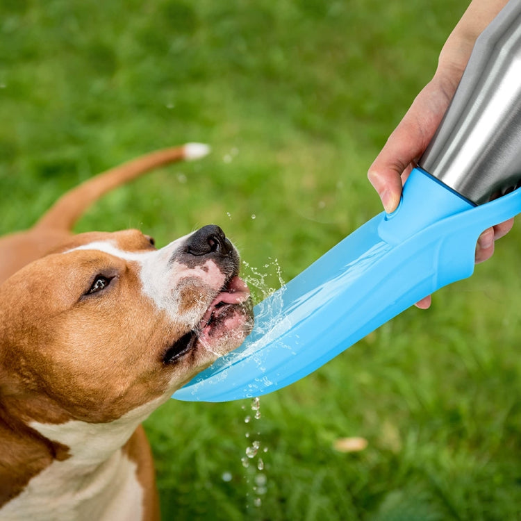 Pet Outing Stainless Steel Folding Water Bottle Outdoor Portable Drinking Fountain