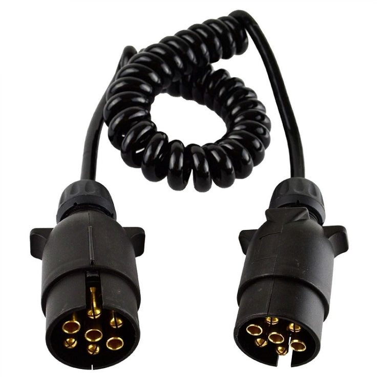 European 7 Pin 12 Volt Car Trailer Connector With Wire - 1101
