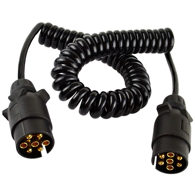 European 7 Pin 12 Volt Car Trailer Connector With Wire - 1101