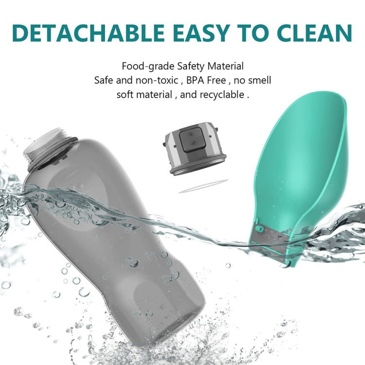 Leaf-shaped Pet Outdoor Folding Water Bottle Outdoor Portable Water Dispenser