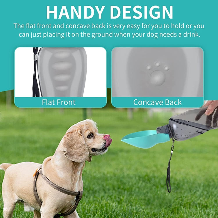 Leaf-shaped Pet Outdoor Folding Water Bottle Outdoor Portable Water Dispenser