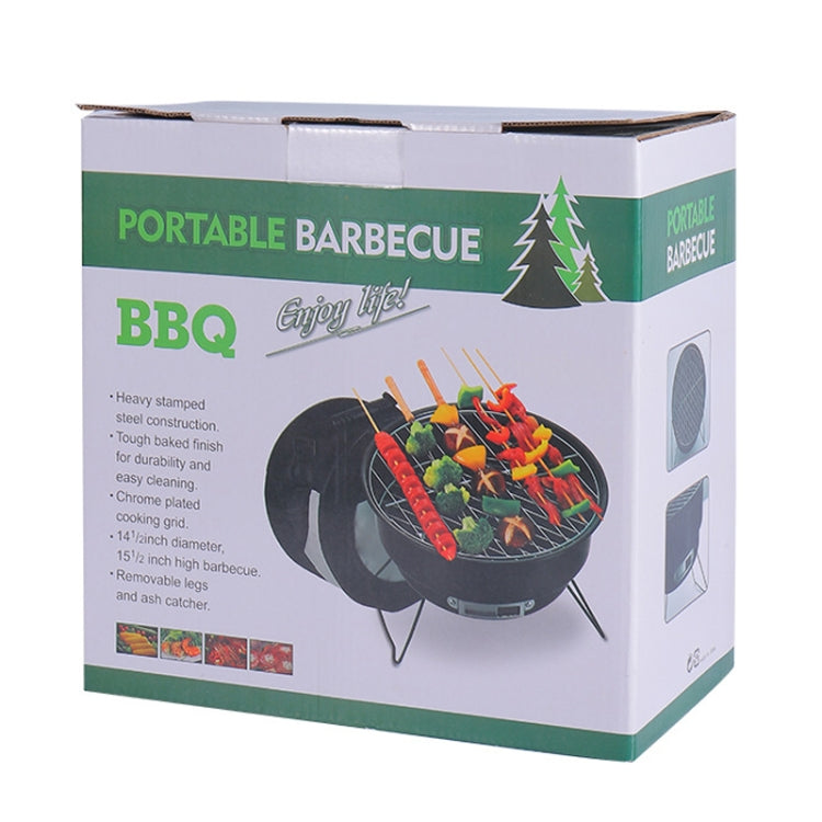 Portable Small Outdoor Folding Round BBQ Grill Wild Camping Cooking Tools, Specification: With Storage Bag