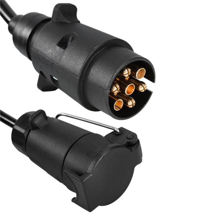 7 Core To 7 Pin Car Trailer Connector With 2m PU Spring Wire - 1122