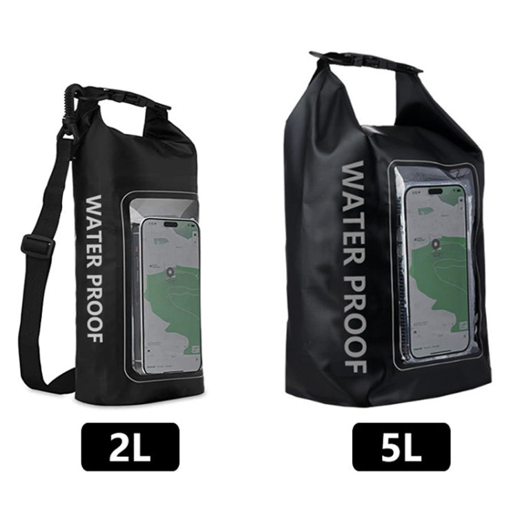 2 In 1 Outdoor Cycling Crossbody Phone Bag PVC Swimming IPX6 Waterproof Bag, Size: 2L