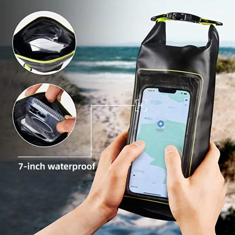 2 In 1 Outdoor Cycling Crossbody Phone Bag PVC Swimming IPX6 Waterproof Bag, Size: 2L