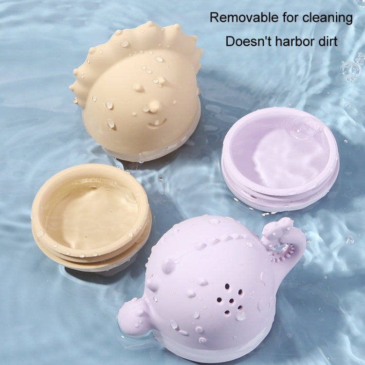 Baby Bathroom Bath Toy Children Water Play Sprinkler Water Floating Toy, Style: Triceratops