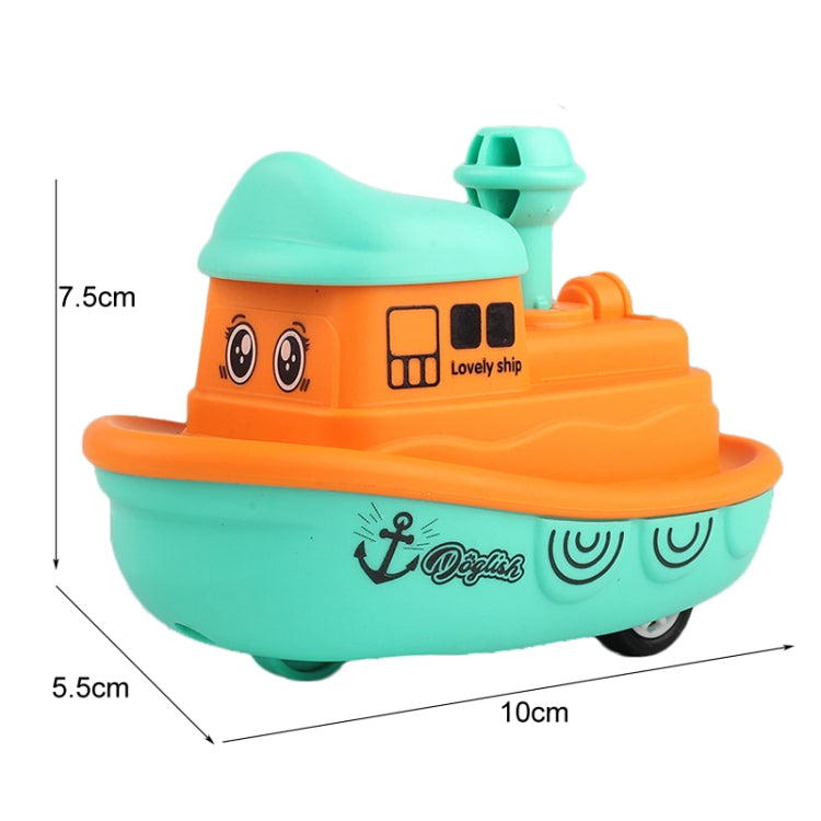 Children Toy Press Cartoon Inertia Car Baby Educational Toy Car Gift, Color: Ship Orange