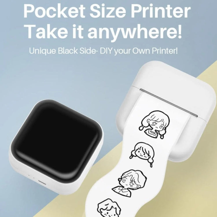 Phomemo M02X Inkless Pocket Printer Bluetooth Thermal Portable Sticker Maker Machine - White
