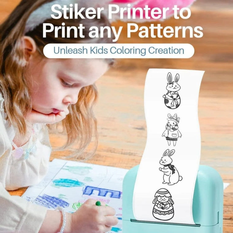 Phomemo M02X Inkless Pocket Printer Bluetooth Thermal Portable Sticker Maker Machine - Green