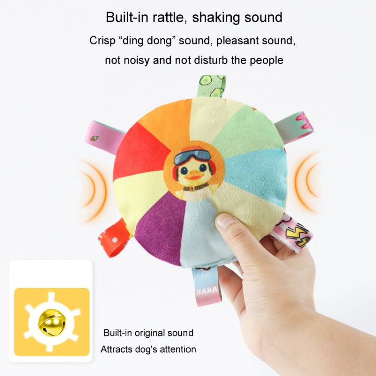 Dog Flying Saucer Toy Outdoor Plush Audible Interactive Teething Bite Resistant Puppy Flying Discs, Style: Chicken