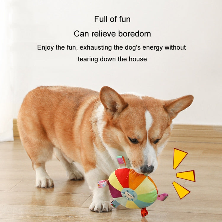 Dog Flying Saucer Toy Outdoor Plush Audible Interactive Teething Bite Resistant Puppy Flying Discs, Style: Chicken