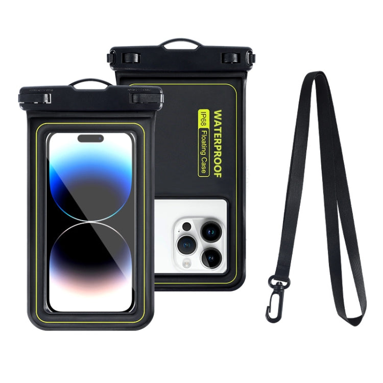 For 6.9-Inch Phone Outdoor Swimming Touch Screen Floating IPX8 30m Waterproof Bag