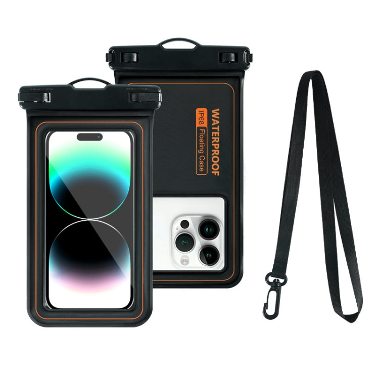 For 6.9-Inch Phone Outdoor Swimming Touch Screen Floating IPX8 30m Waterproof Bag