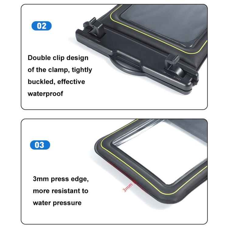 For 6.9-Inch Phone Outdoor Swimming Touch Screen Floating IPX8 30m Waterproof Bag