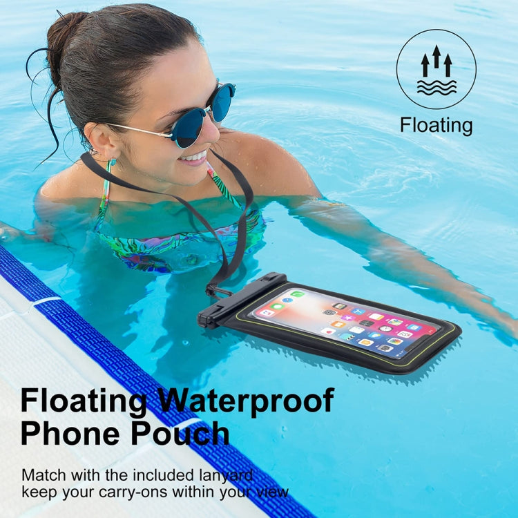 For 6.9-Inch Phone Outdoor Swimming Touch Screen Floating IPX8 30m Waterproof Bag
