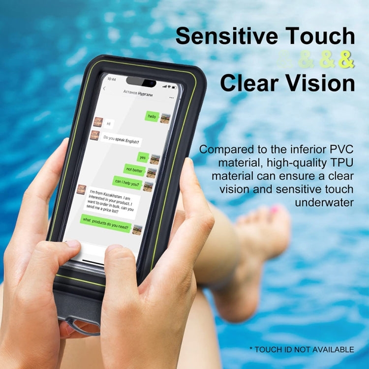 For 6.9-Inch Phone Outdoor Swimming Touch Screen Floating IPX8 30m Waterproof Bag