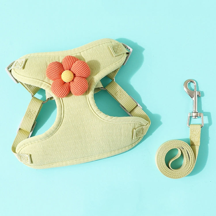 Pet Puppy Dog Leash Vest Teddy Chest Belt Chain Dog Walking Leash, Size: M
