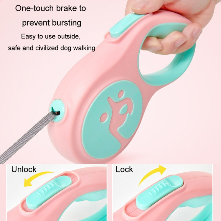 5m Small And Medium Dog Walking Leash Automatic Retractable Portable Pet Leash