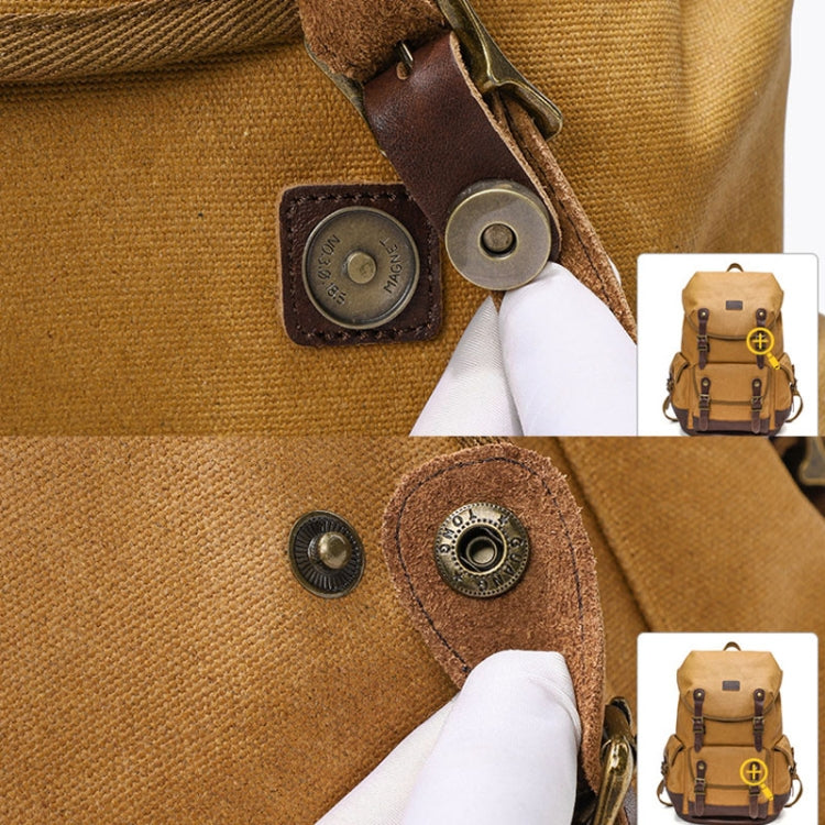 Retro Canvas Backpack Large Capacity Travel Computer Bag