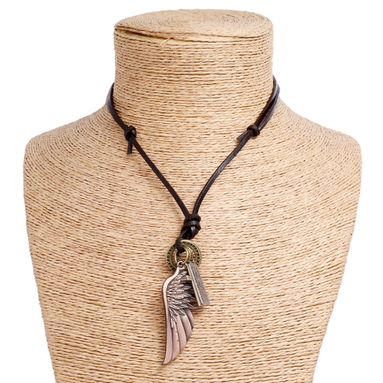 Personalized Angel Wings Pendant Adjustable Simple Long Necklace