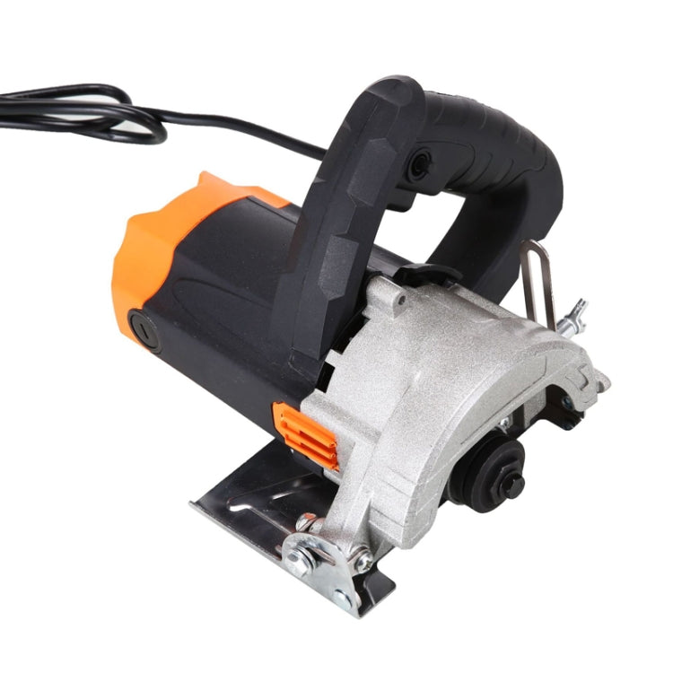220V Portable Chainsaw Slotting Machine High Power Multifunctional Stone Tile Cutter - 45 Degree Bevel Cut EU Plug