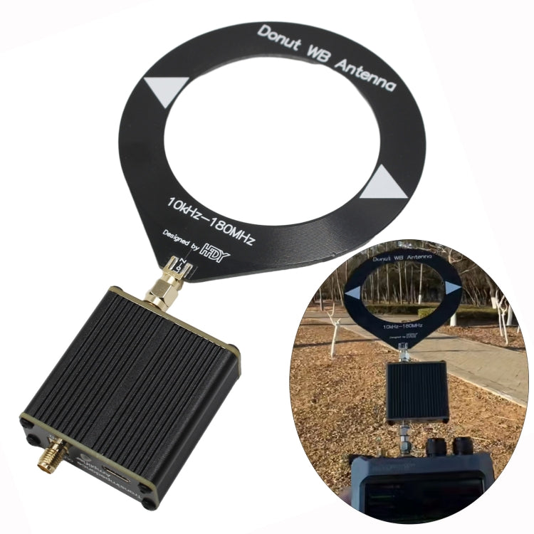 Donut Broadband Antenna With Low Impedance Converter - Black