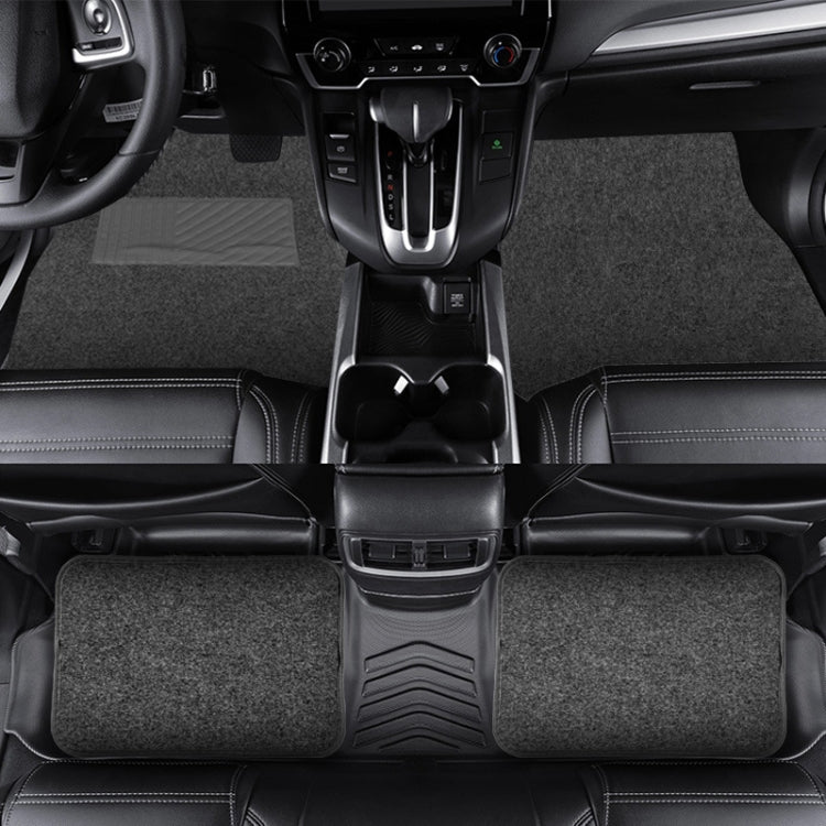 4pcs /Set Universal Car Foot Mats PVC Flocking Pads