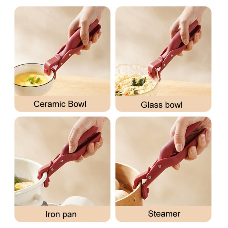 LsCook Household Anti-Scald Dish Clip Kitchen Non-Slip Insulated Plate Holder