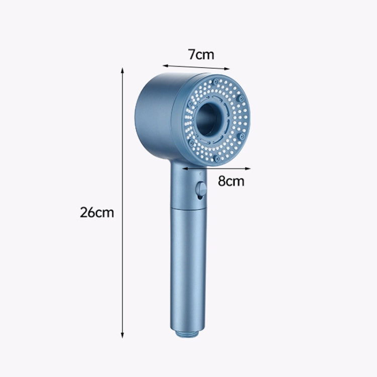 High-Pressure Handheld Shower Head With 5 Spray Modes Filtered Showerhead, Spec:  Kit White