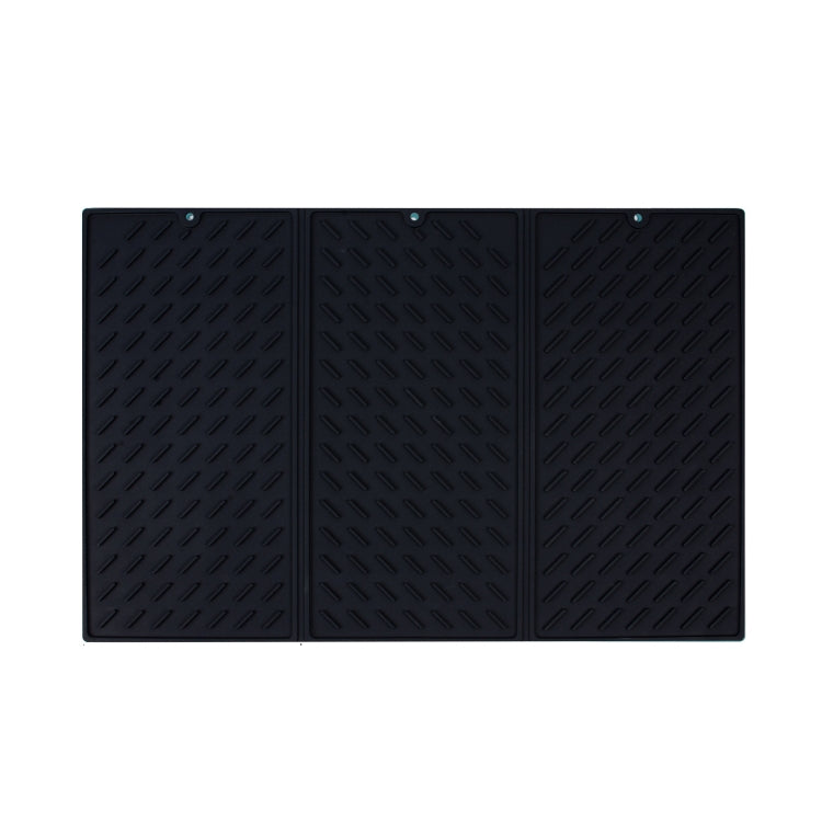 62 x 40cm  Trifold Silicone Drain Pad Bowl and Dish Drying Mat for Kitchen Counter