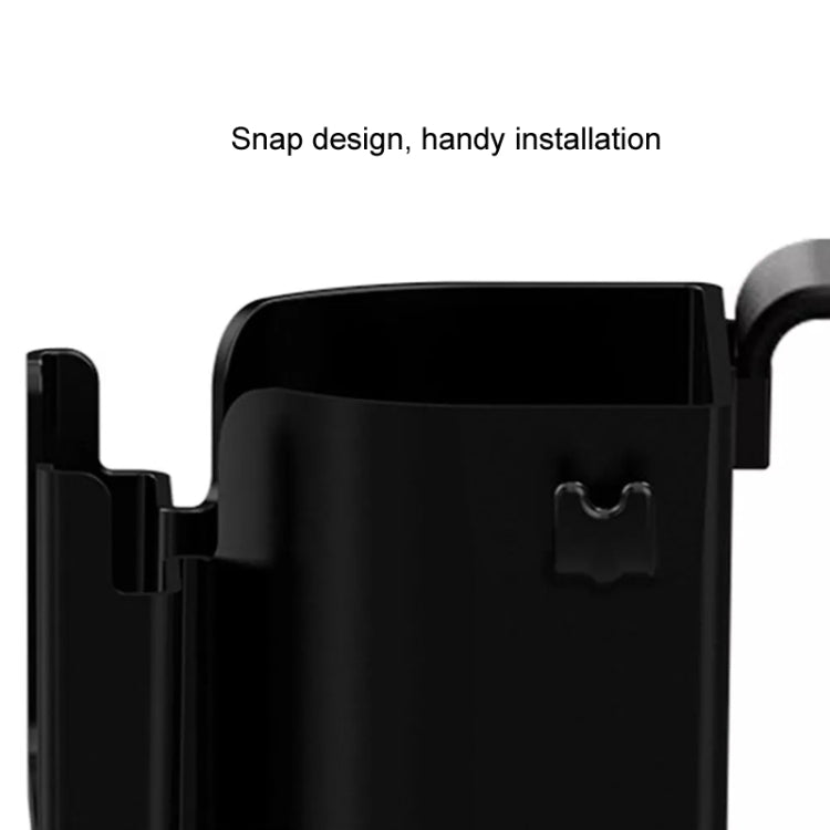 2pcs Car Multifunctional Cup Holder Storage Hook Mobile Phone Holder - Black