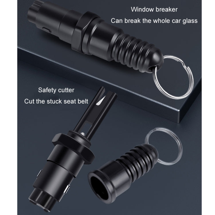 2 In 1 Mini Car Safety Hammer Seat Belt Cutter - Random Color Delivery