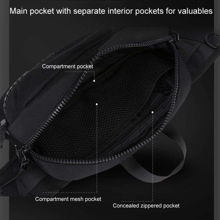 WEPOWER Men Sports Waist Bag Simple Single Shoulder Satchel