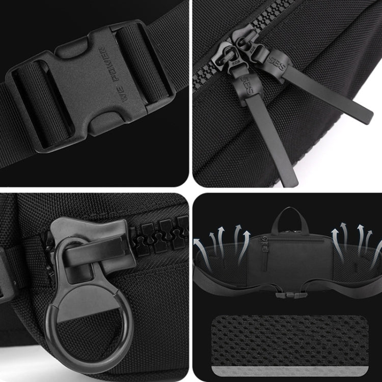 WEPOWER Men Sports Waist Bag Simple Single Shoulder Satchel